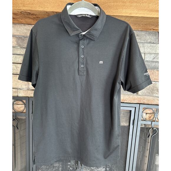 Men’s TRAVIS MATHEW Black CABO REAL Short Sleeve Polo Shirt Size M *C1 - Picture 2 of 5